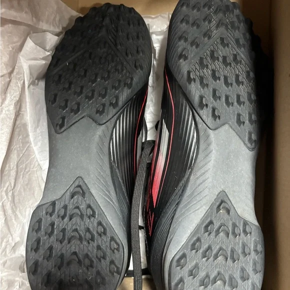 Adidas Black and Red F50 League TF Shoes - Picture 2 of 4